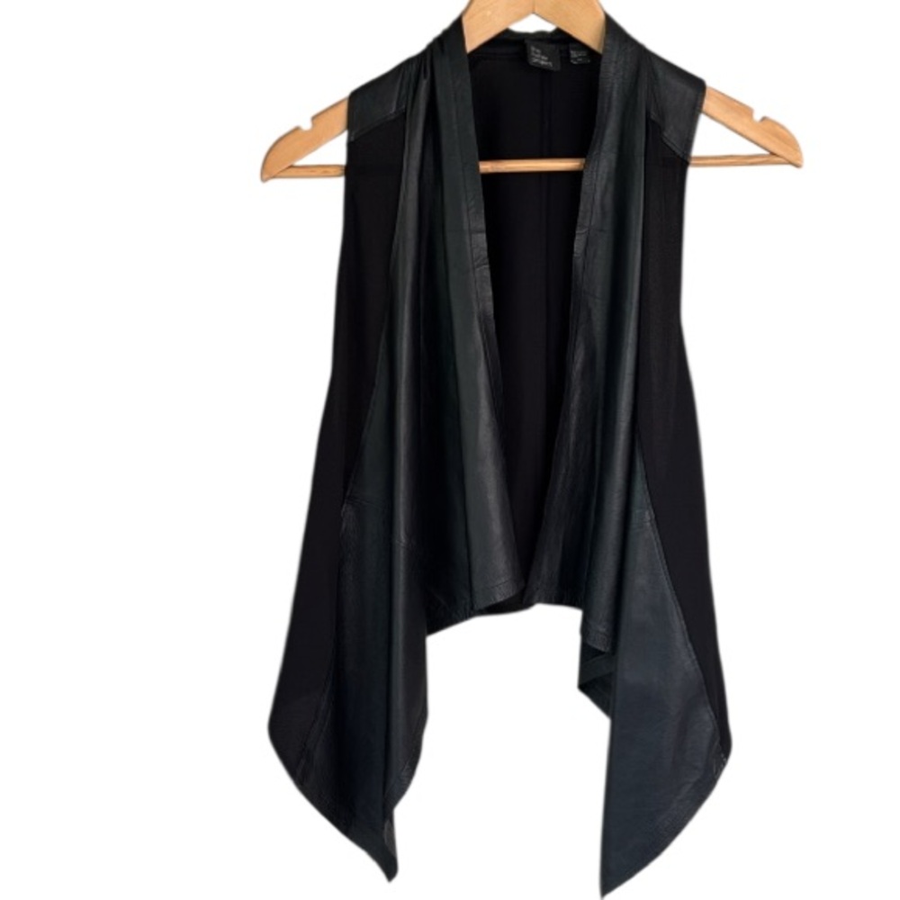 The Fisher project vest lamb soft small Black Waterfall